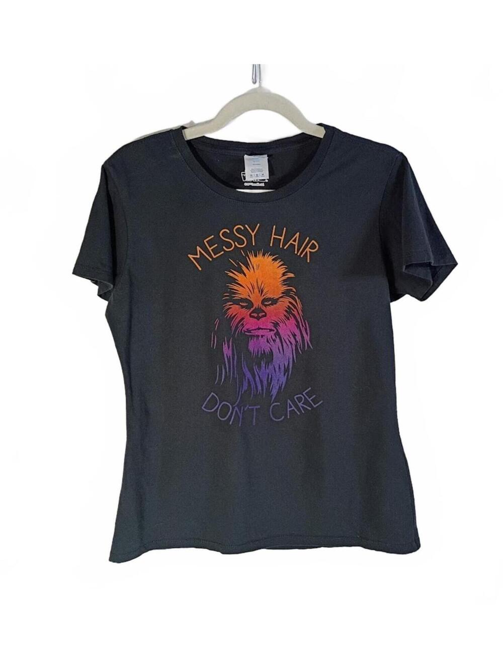 Port & Company Black Chewbacca Graphic T-Shirt Size M